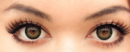 best green contacts on brown eyes