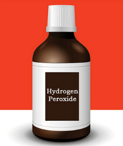 hydrogen peroxide is effective in removal of fluids from ear