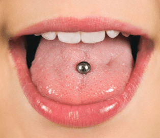 tongue piercing healing 