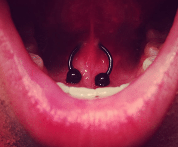 web tongue piercing