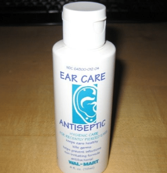 Ear care antiseptic solution