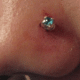 cropped nose piercing healing